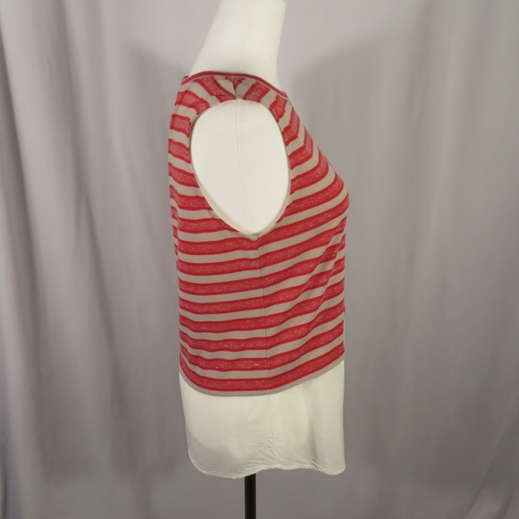 Sanctuary Red and Gray Striped Sleeveless Top Size S - Picture 3 of 9